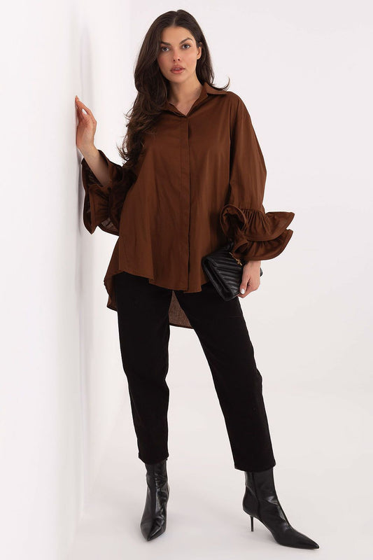 Chemise manche longue model 222314 Italy Moda