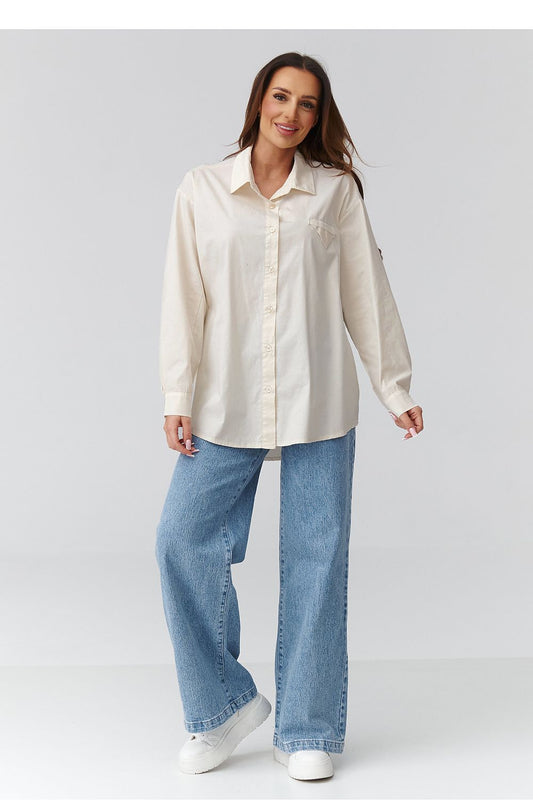 Chemise manche longue model 224101 Makadamia