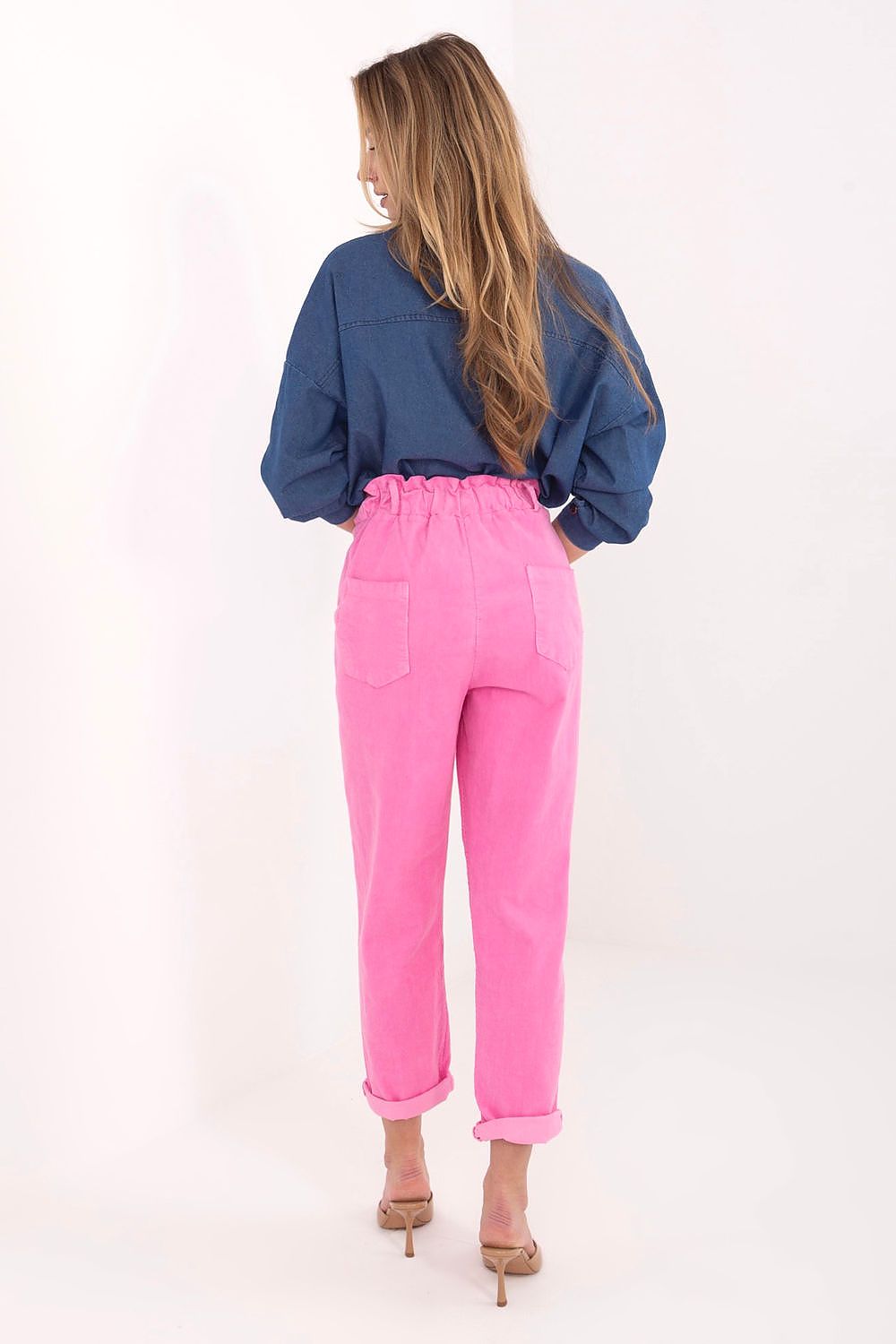 Pantalon en velours côtelé model 225522 Italy Moda