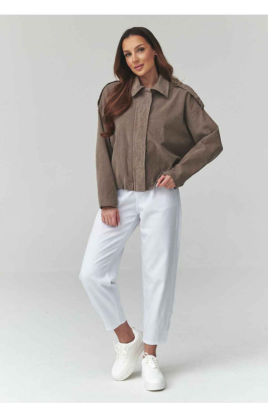 Veste en velours côtelé Makadamia