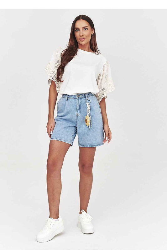 Shorts en jean Makadamia