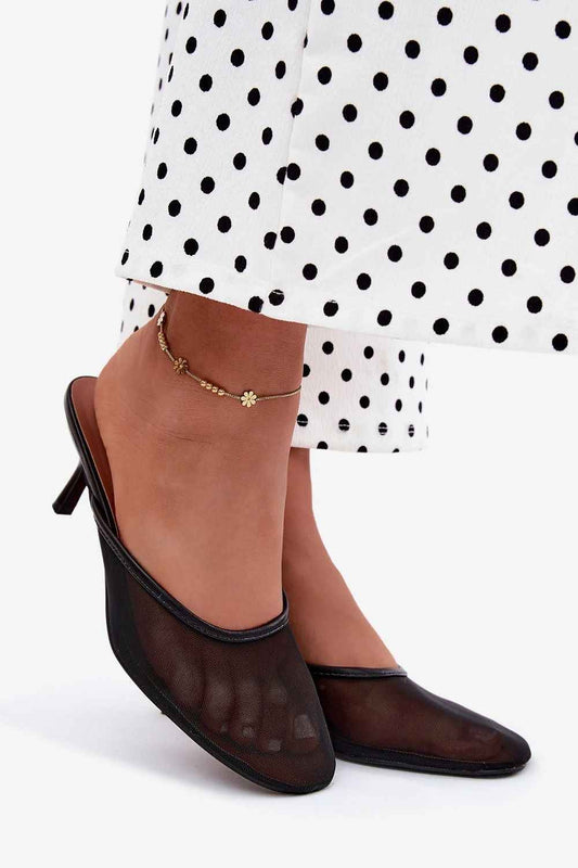 Des mules à talons Step in style
