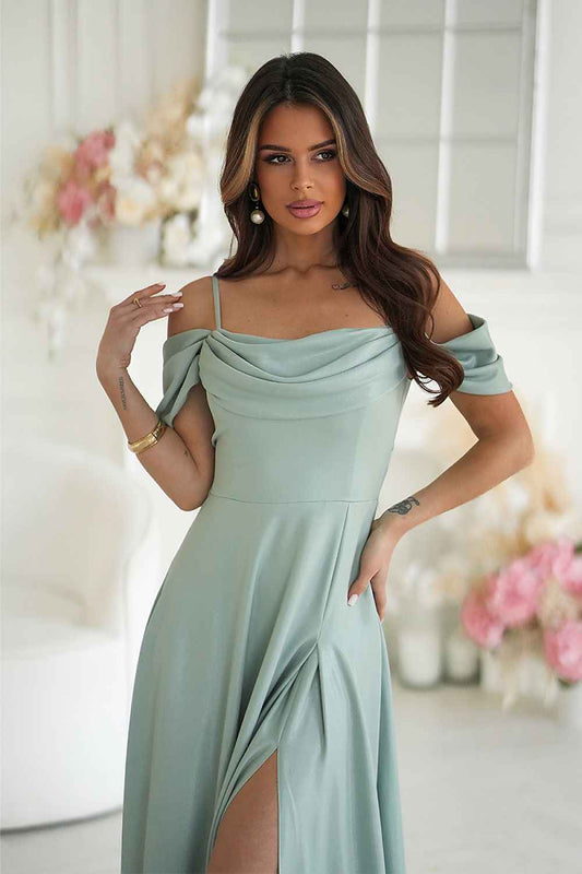 Robe longue Bicotone