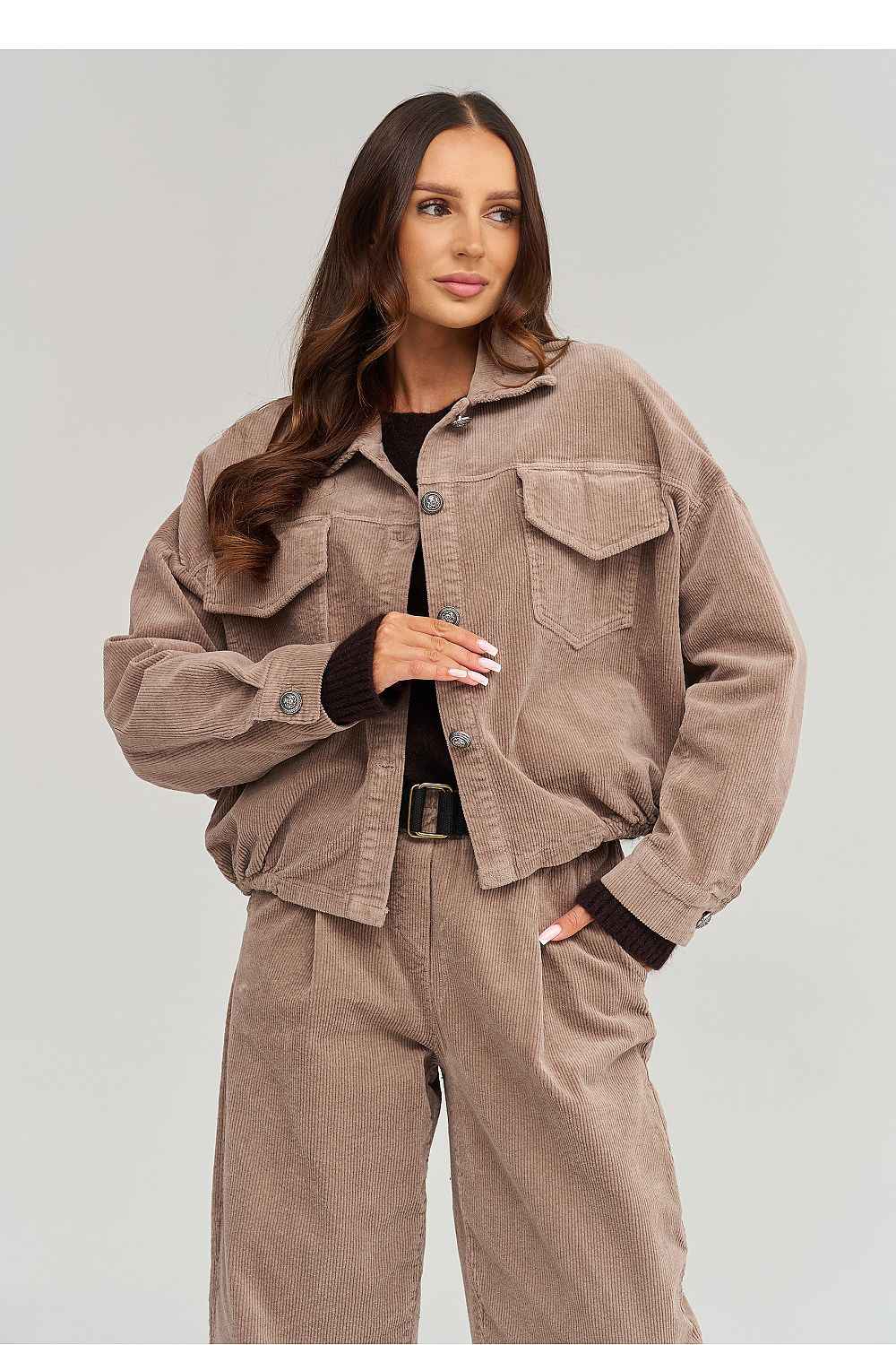 Veste en velours côtelé Makadamia
