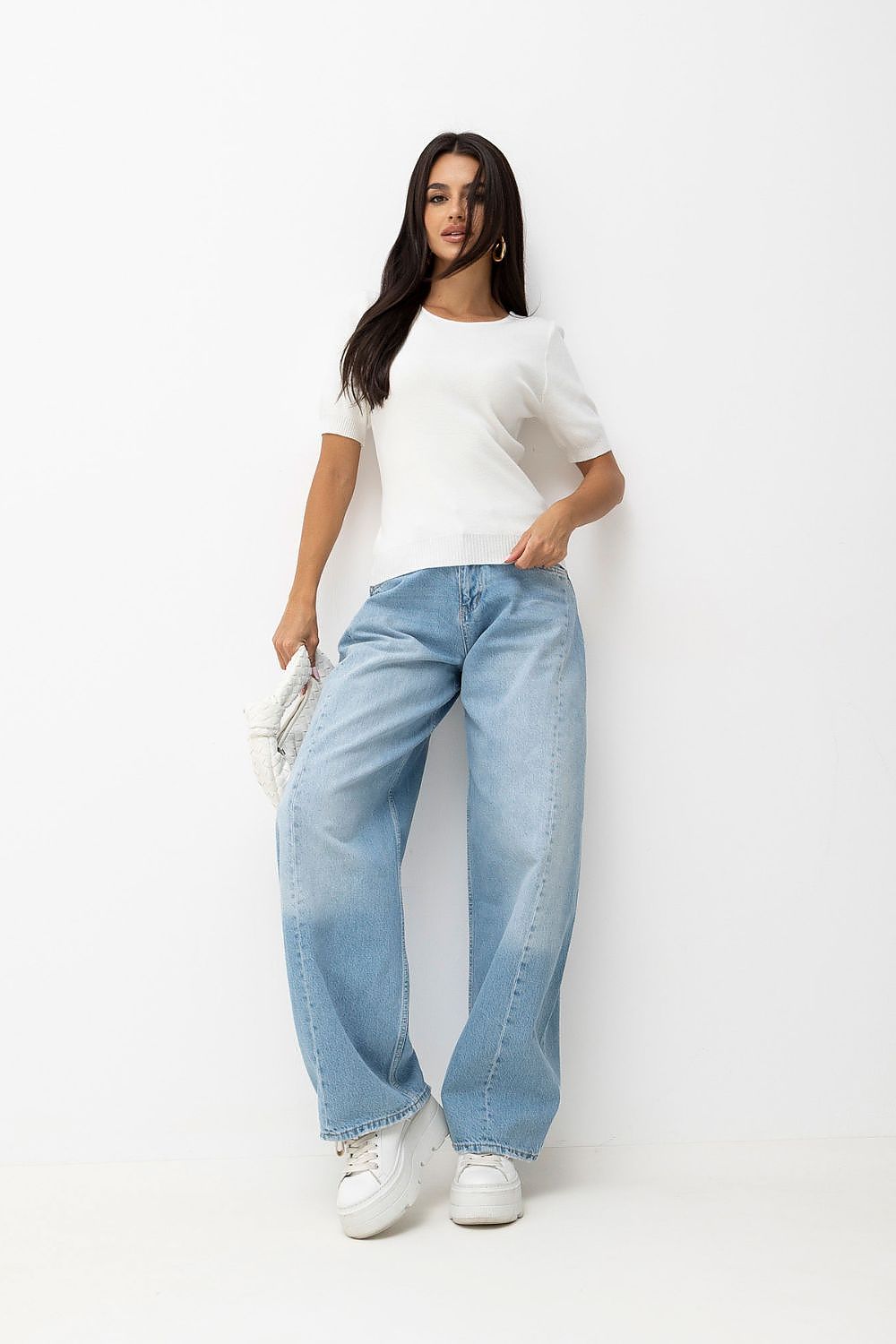 Pull à manches courtes model 232578 Factory Price