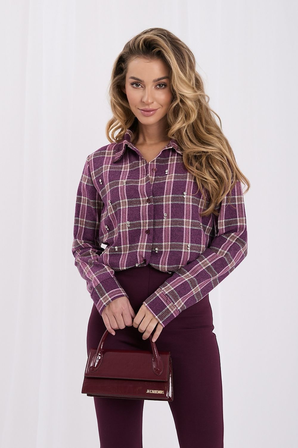Chemise manche longue model 232594 Italy Moda