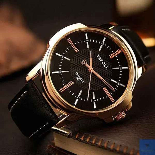 Montre à Quartz en or rose Pour Homme
