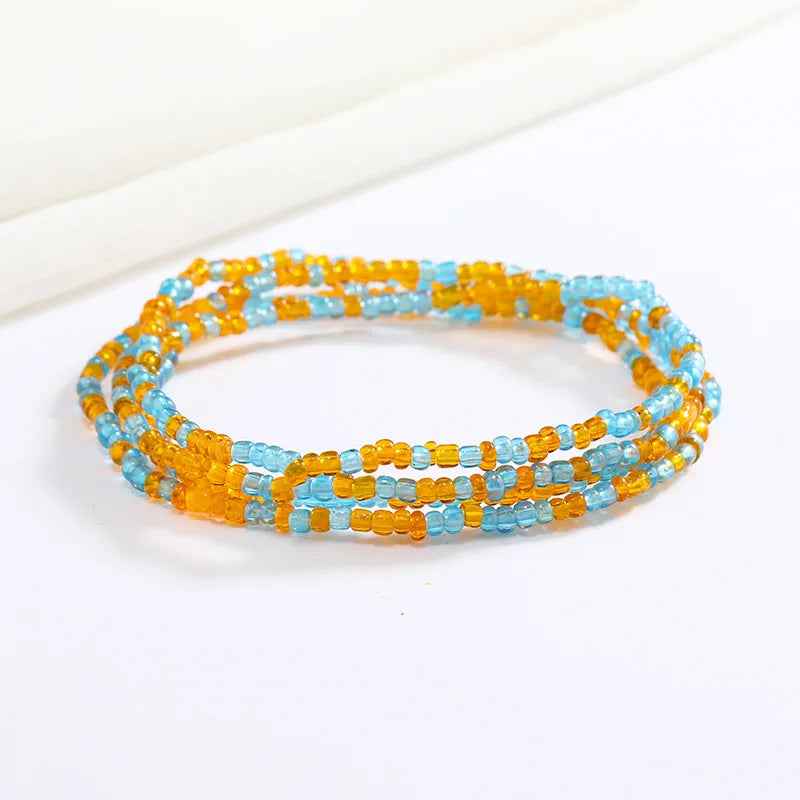 Bracelets en perles multicolores - PERLES DE HANCHES - Accessoires chic et Tendance