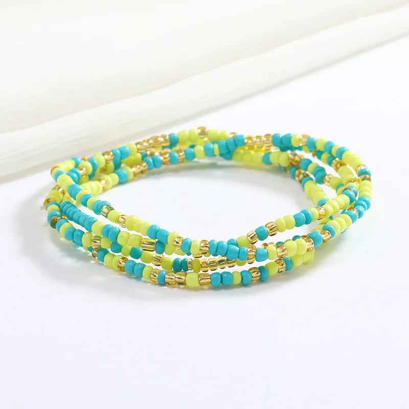 Bracelets en perles multicolores - PERLES DE HANCHES - Accessoires chic et Tendance