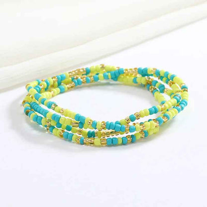 Bracelets en perles multicolores - PERLES DE HANCHES - Accessoires chic et Tendance