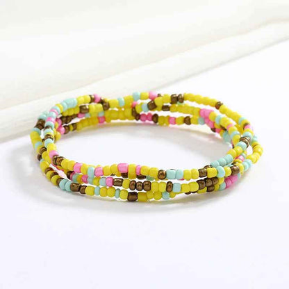 Bracelets en perles multicolores - PERLES DE HANCHES - Accessoires chic et Tendance