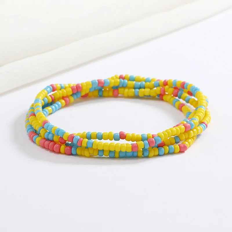 Bracelets en perles multicolores - PERLES DE HANCHES - Accessoires chic et Tendance