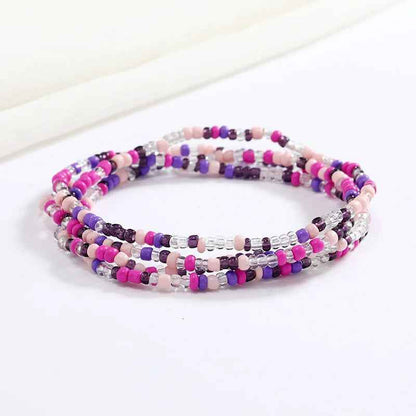 Bracelets en perles multicolores - PERLES DE HANCHES - Accessoires chic et Tendance