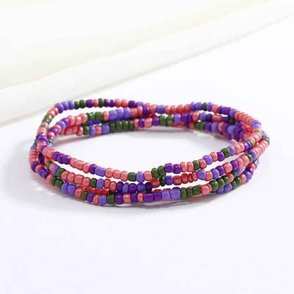 Bracelets en perles multicolores - PERLES DE HANCHES - Accessoires chic et Tendance