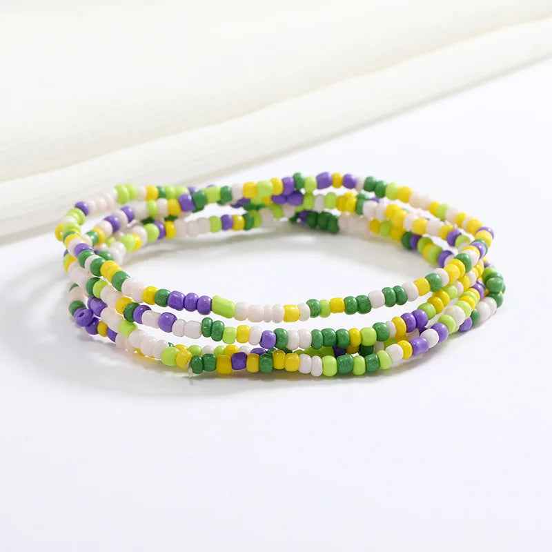 Bracelets en perles multicolores - PERLES DE HANCHES - Accessoires chic et Tendance