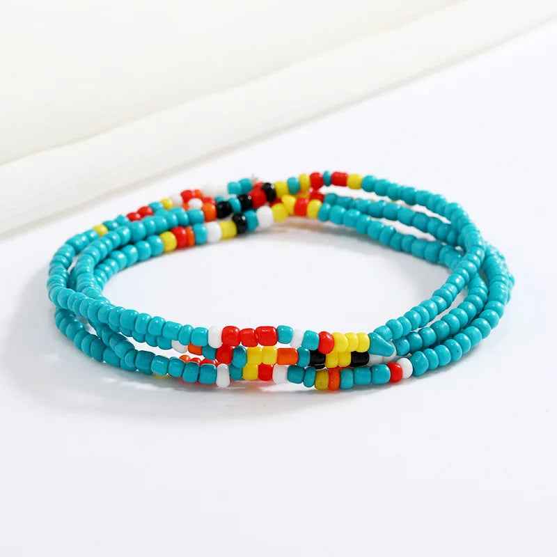 Bracelets en perles multicolores - PERLES DE HANCHES - Accessoires chic et Tendance