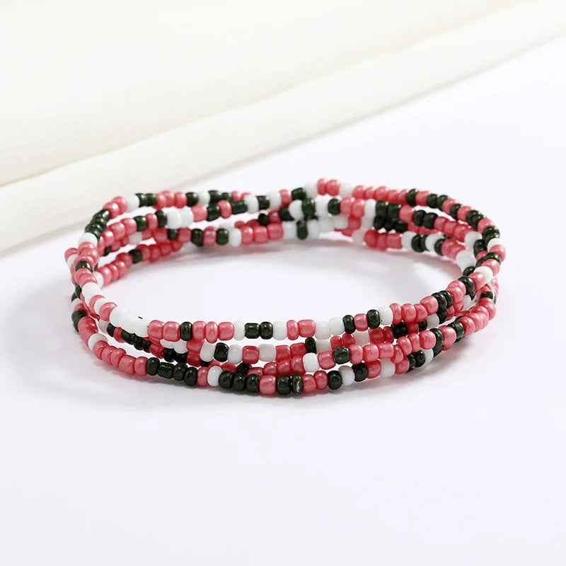Bracelets en perles multicolores - PERLES DE HANCHES - Accessoires chic et Tendance