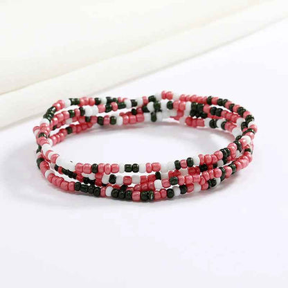 Bracelets en perles multicolores - PERLES DE HANCHES - Accessoires chic et Tendance