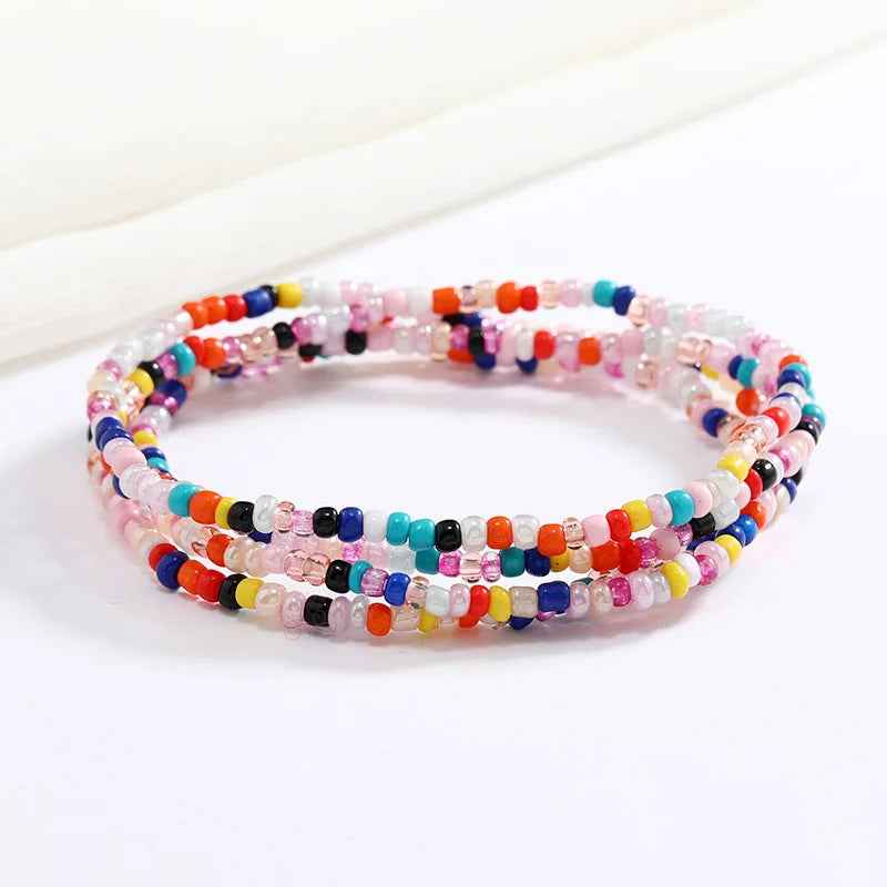 Bracelets en perles multicolores - PERLES DE HANCHES - Accessoires chic et Tendance