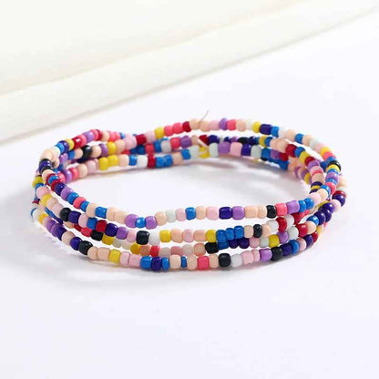 Bracelets en perles multicolores - PERLES DE HANCHES - Accessoires chic et Tendance