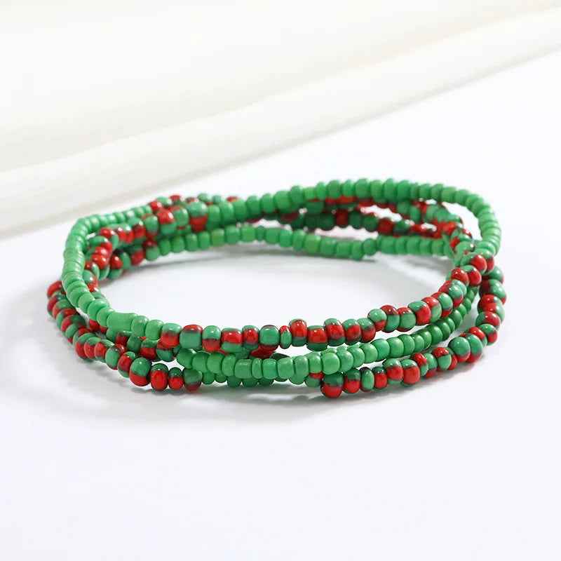 Bracelets en perles multicolores - PERLES DE HANCHES - Accessoires chic et Tendance