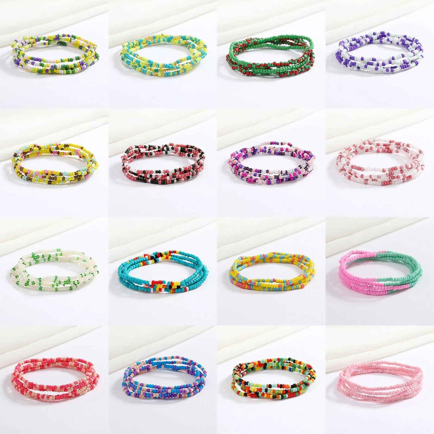 Bracelets en perles multicolores - PERLES DE HANCHES - Accessoires chic et Tendance