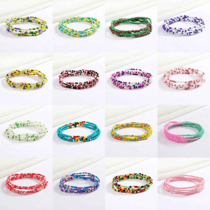 Bracelets en perles multicolores - PERLES DE HANCHES - Accessoires chic et Tendance