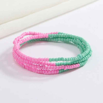 Bracelets en perles multicolores - PERLES DE HANCHES - Accessoires chic et Tendance
