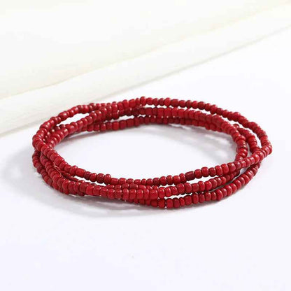 Bracelets en perles multicolores - PERLES DE HANCHES - Accessoires chic et Tendance