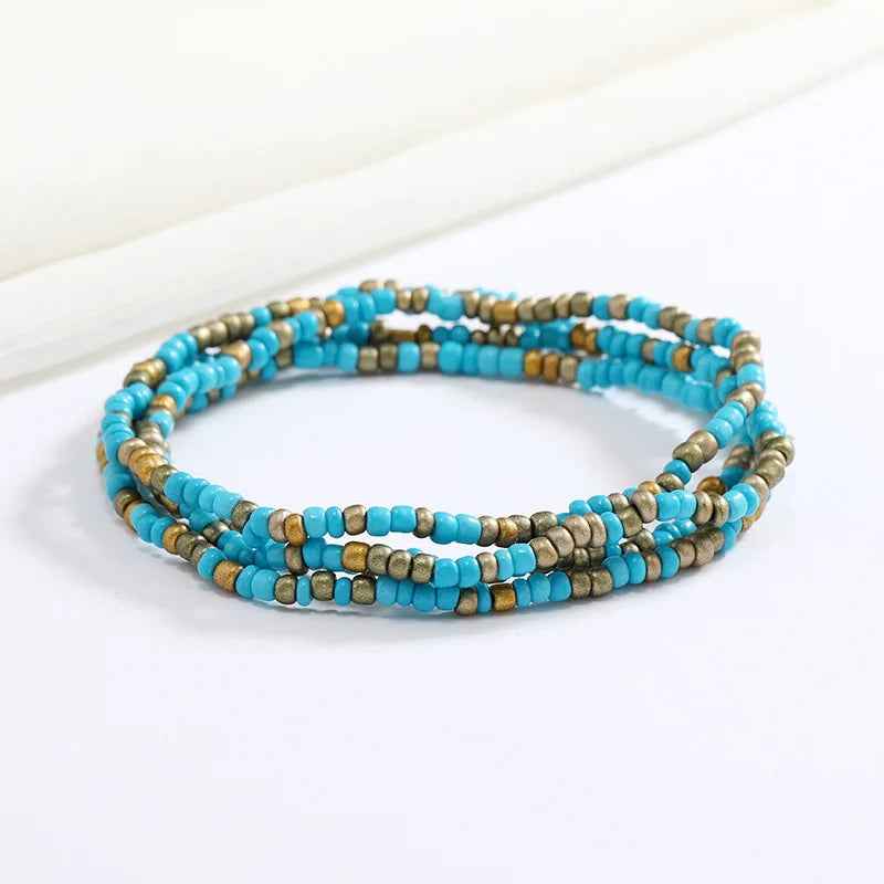 Bracelets en perles multicolores - PERLES DE HANCHES - Accessoires chic et Tendance