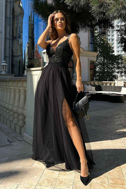 Robe longue Bicotone