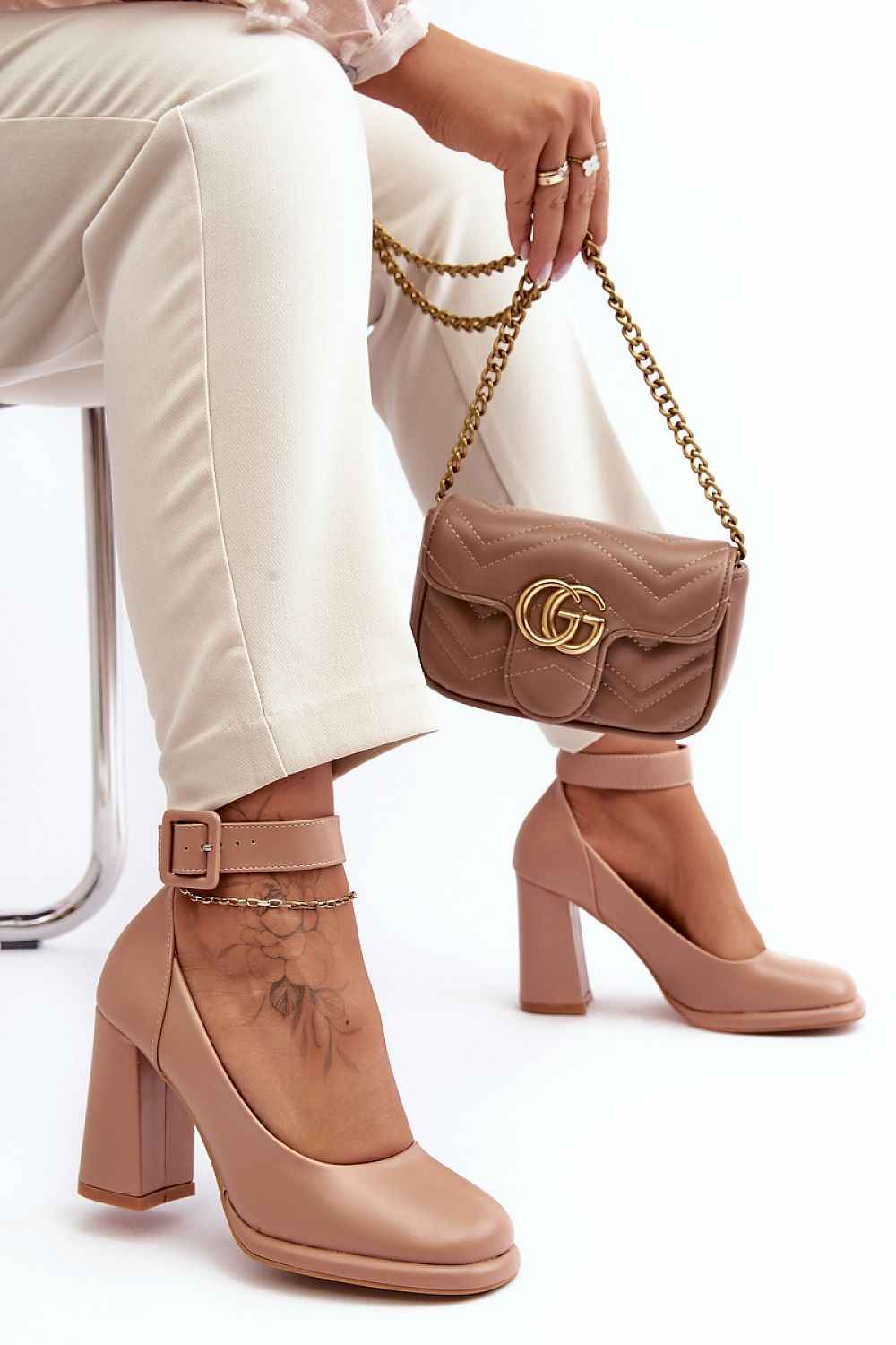Escarpins talon large Step in style