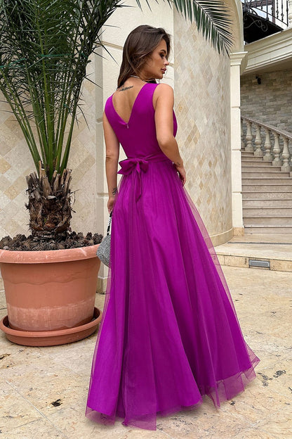  Robe longue model 192639 Bicotone 
