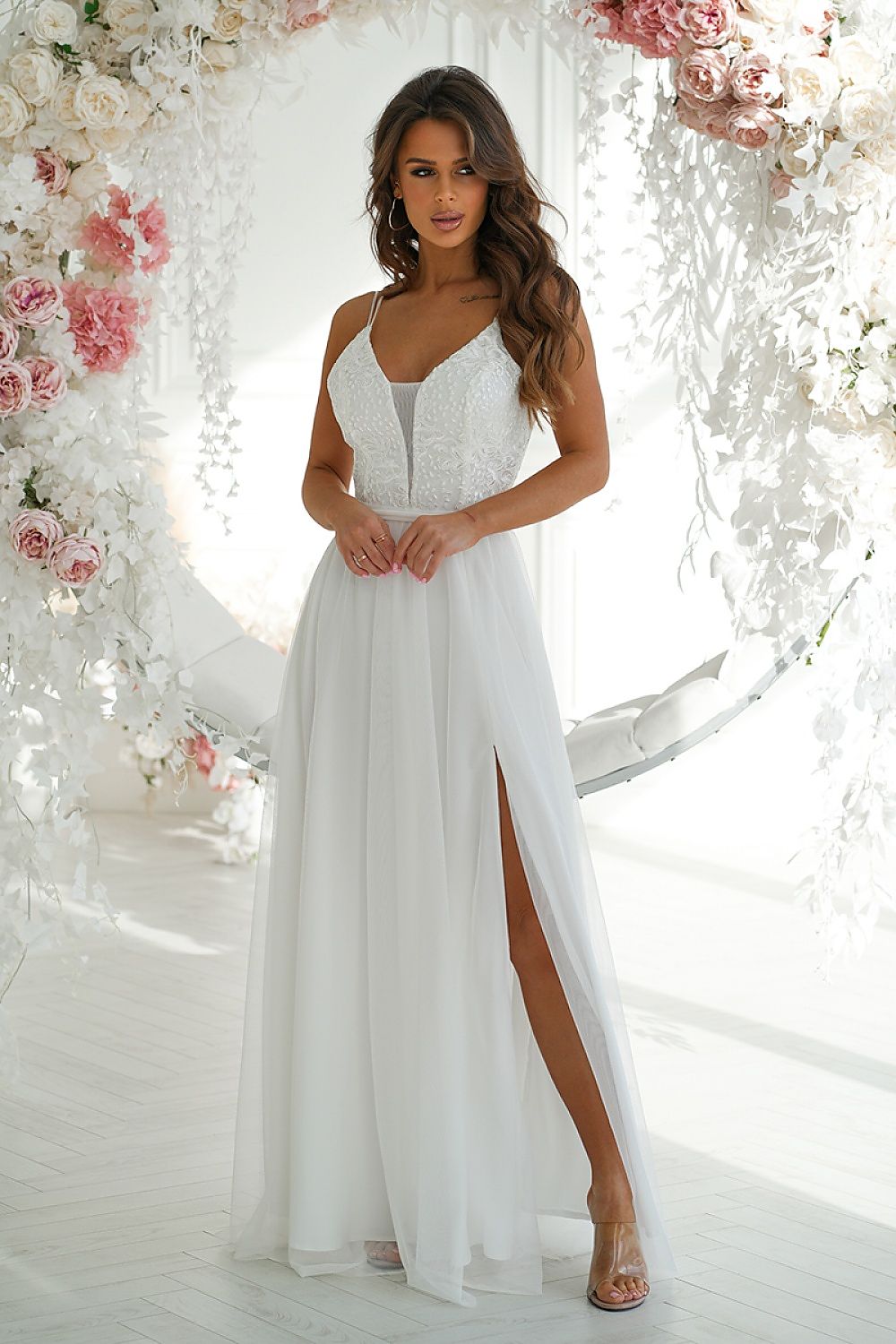  Robe longue model 193795 Bicotone 