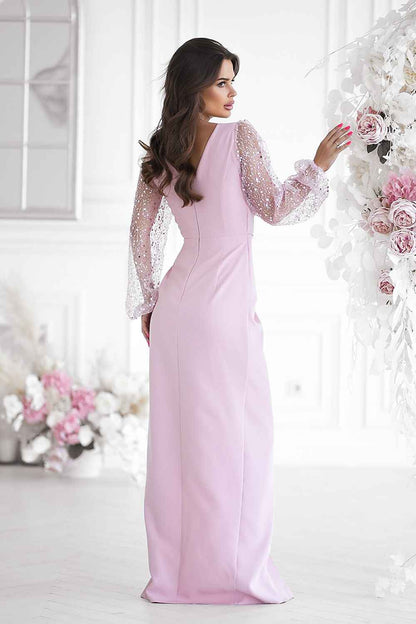 Robe longue Bicotone