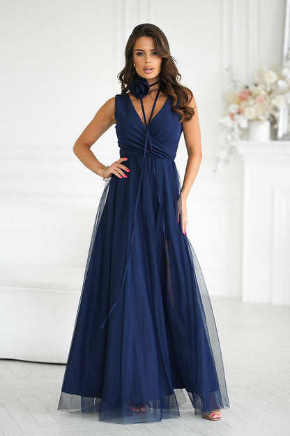  Robe longue model 199330 Bicotone 
