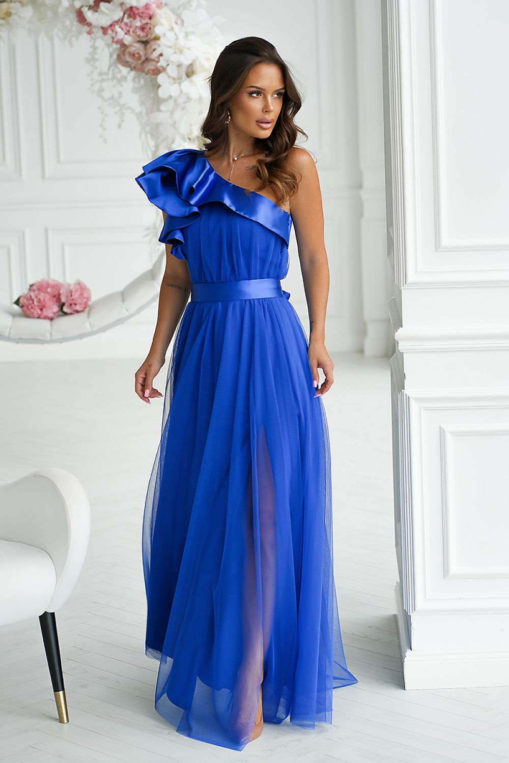  Robe longue model 200243 Bicotone 