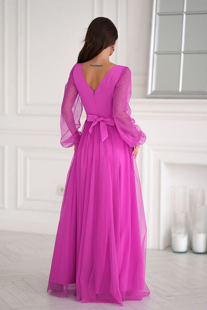  Robe longue model 202459 Bicotone 