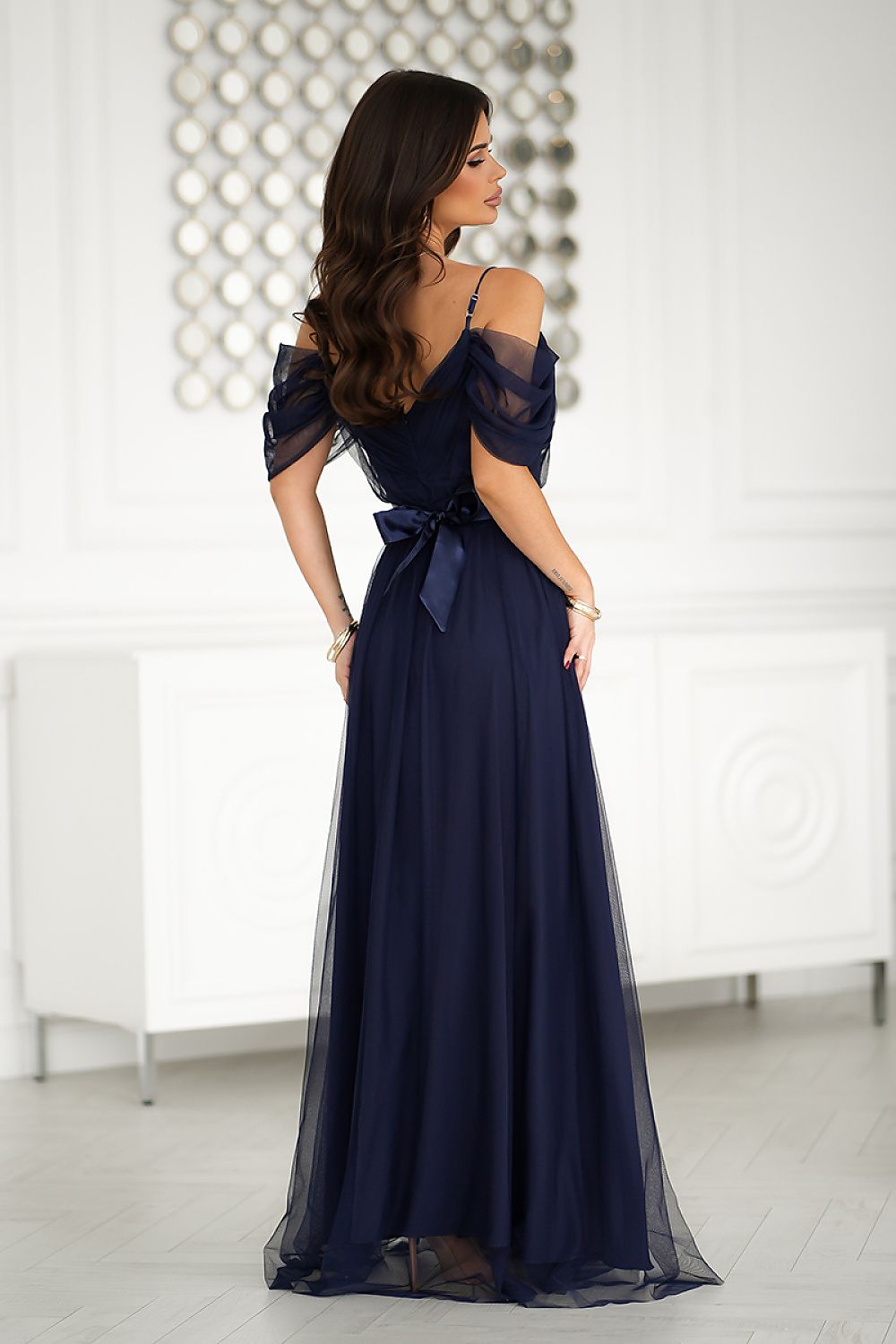  Robe longue model 203757 Bicotone 