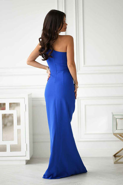 Robe longue Bicotone