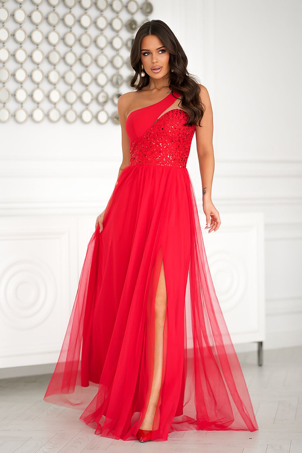  Robe longue model 204863 Bicotone 