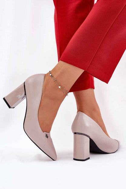 Escarpins talon large Step in style