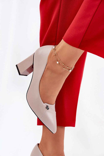 Escarpins talon large Step in style
