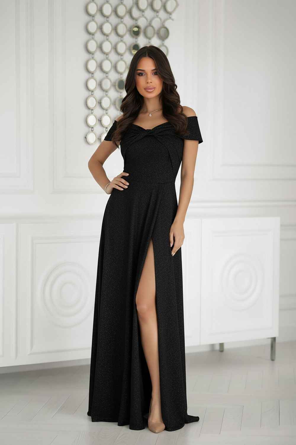 Robe longue Bicotone