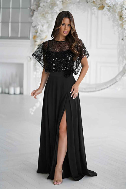 Robe longue Bicotone