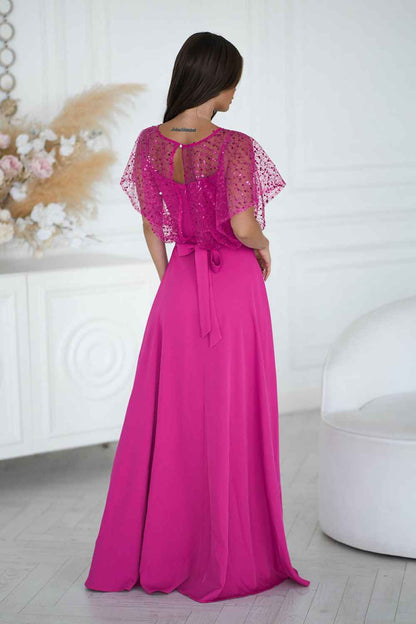 Robe longue Bicotone