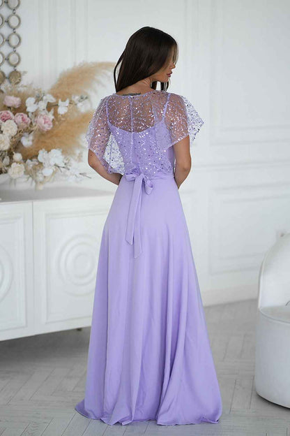 Robe longue Bicotone