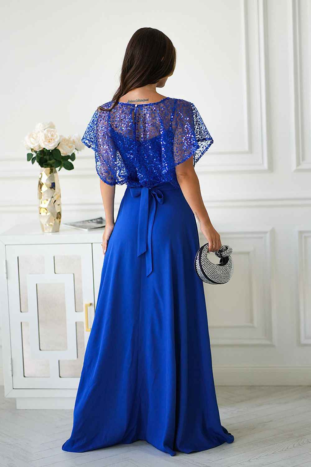 Robe longue Bicotone