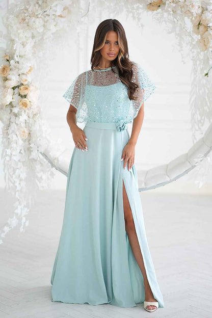 Robe longue Bicotone
