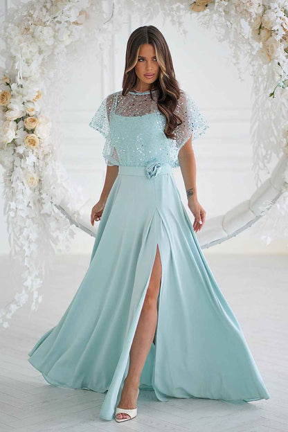 Robe longue Bicotone